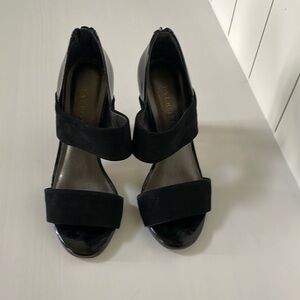 Talbots black strappy heels. Size 7B